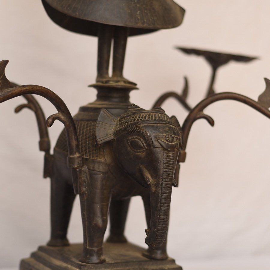 Antiquities from Khajuraho | Elephant Diya stand